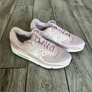 Nike Air Max Women's Light Pink and White Sneakers